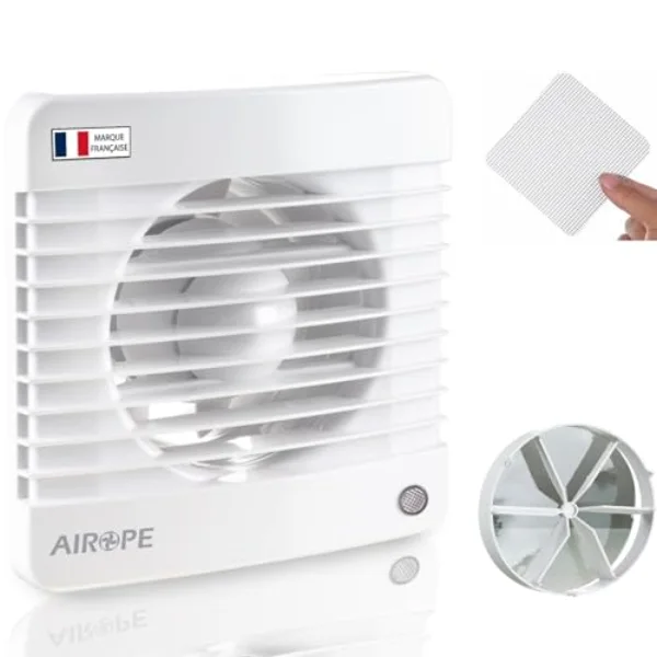Airope Extracteur d'air 100 mm, ventilateur