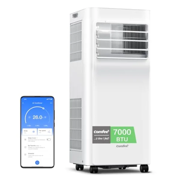 COMFEE' Climatiseur Mobile 7000 BTU, ventilateur